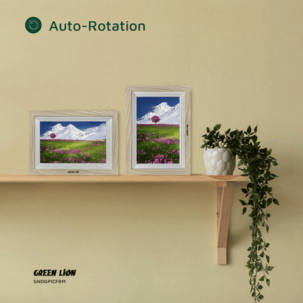 GREEN LION DIGITAL PICTURE FRAME TOUCH SCREEN DISPLAY 10.1 INCH - WOODEN