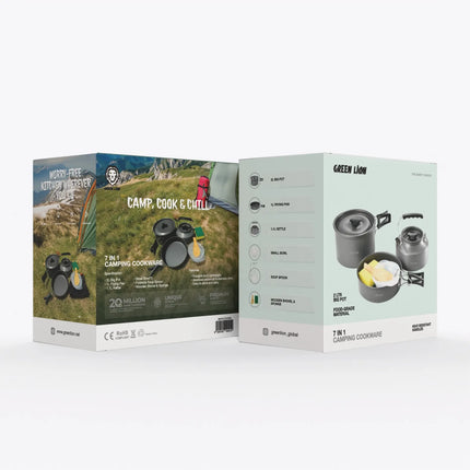 Green Lion 10 IN 1  Camping Cookware