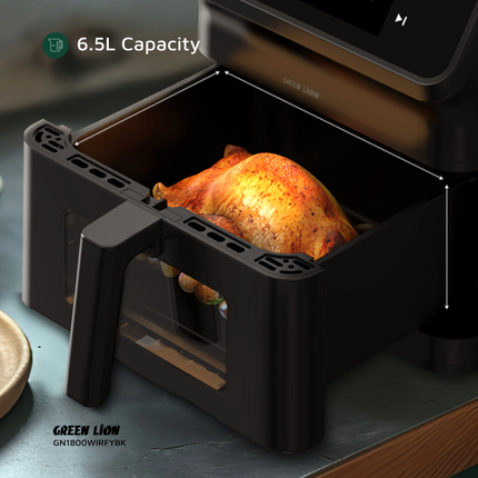 Green Lion Smart Air Fryer 6.5L is an efficient and convenient kitchen device for oil-free, healthier meal preparation. Constructed from durable polyp