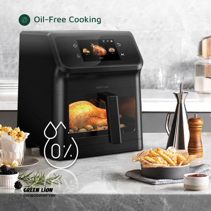 Green Lion Smart Air Fryer 6.5L is an efficient and convenient kitchen device for oil-free, healthier meal preparation. Constructed from durable polyp