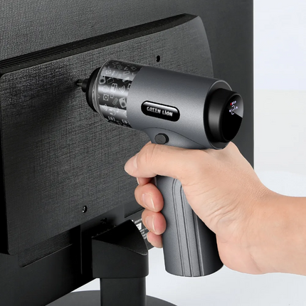 With its sleek black appearance, the Green
Lion 35 In 1 Electric Screwdriver Set will elevate both your professional and
do-it-yourself projects. This