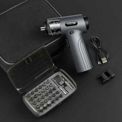 With its sleek black appearance, the Green
Lion 35 In 1 Electric Screwdriver Set will elevate both your professional and
do-it-yourself projects. This
