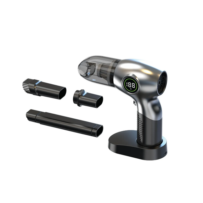 The Green Lion 3-in-1 Vacuum Blower is a handy and powerful cleaner for easy operation. It was made from tough ABS + PC, which provides durability and