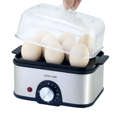 The Green Lion 3-tier Egg Cooker and Vegetable Steamer are a natural choice for easy cooking. This great machine is made of high-quality stainless ste