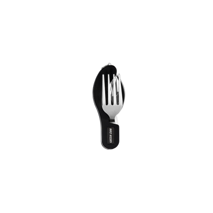 Black, sleek, and sophisticated, houses in its plainness the Green Lion 4 in 1 Cutlery Set with functionality and fashion at a compact level. This ver