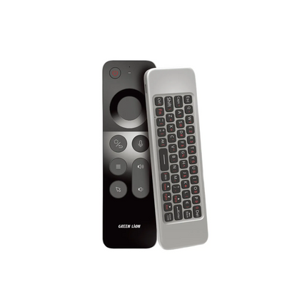 The Green Lion 4-in-1 Wireless Remote with Keyboard is a multifunctional controller with an ergonomic design for running any device comfortably. The b