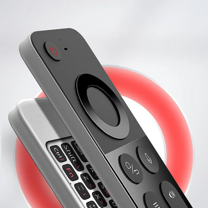 The Green Lion 4-in-1 Wireless Remote with Keyboard is a multifunctional controller with an ergonomic design for running any device comfortably. The b