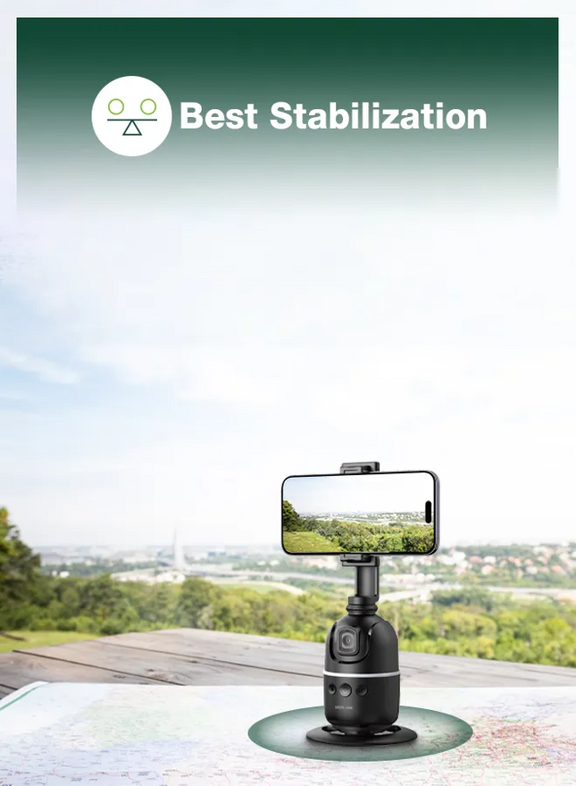 The Green Lion AutoTrack Gimbal provides exceptional smoothing for your phone thanks to its advanced stabilization mechanism, allowing for professiona