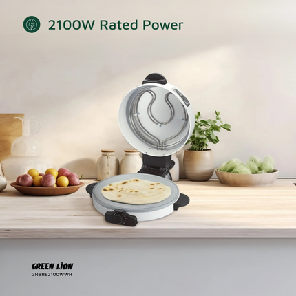 Green Lion Classic Bread Maker 2100W - The Green Lion Classic Bread Maker is a landmark 2100-watt machine in white designed to simplify home baking and make it more precise and efficient
