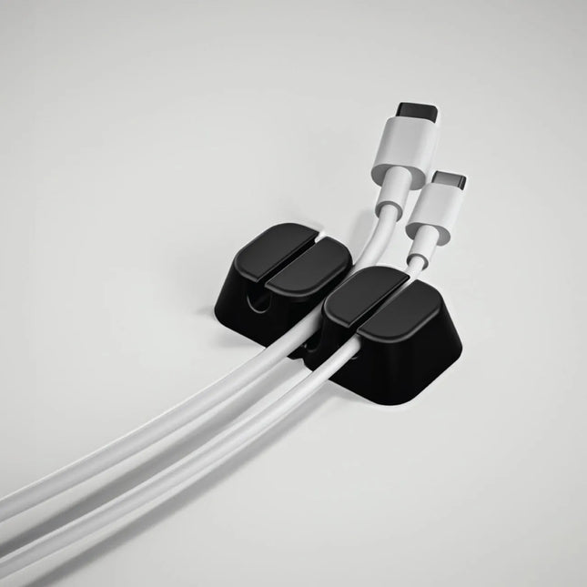 GREEN LION - 2 IN 1 CABLE ORGANIZER - BLACK