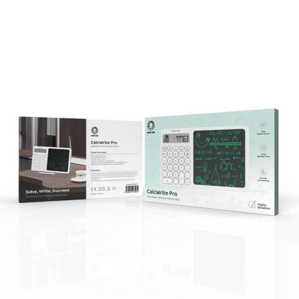 Presenting the Green Lion CalcWrite Pro, a favorite tool for quick calculations and taking notes. This clever gadget is a combination of a writing pad