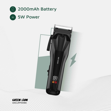 The Green Lion Clip Pro Professional Hair Clipper is designed for precision, power, and versatility. With a stainless steel blade and a 6000 RPM motor