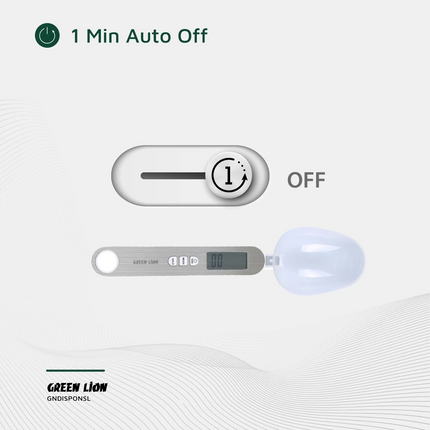 The Green Lion Digital Spoon Scale is a versatile, accurate measuring spoon for kitchen and professional use. It is made of durable stainless steel an