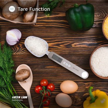 The Green Lion Digital Spoon Scale is a versatile, accurate measuring spoon for kitchen and professional use. It is made of durable stainless steel an