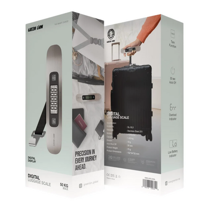 The Green Lion Digital Luggage Scale is a lightweight, very accurate weighing solution for travelers. It is made of durable stainless steel 201. The s