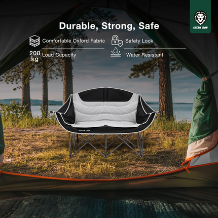 The Green Lion Double Camping Chair brings comfort, convenience, and toughness all together in one product; therefore, it is an essential partner in y