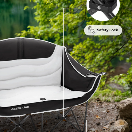 The Green Lion Double Camping Chair brings comfort, convenience, and toughness all together in one product; therefore, it is an essential partner in y