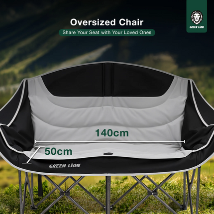 The Green Lion Double Camping Chair brings comfort, convenience, and toughness all together in one product; therefore, it is an essential partner in y