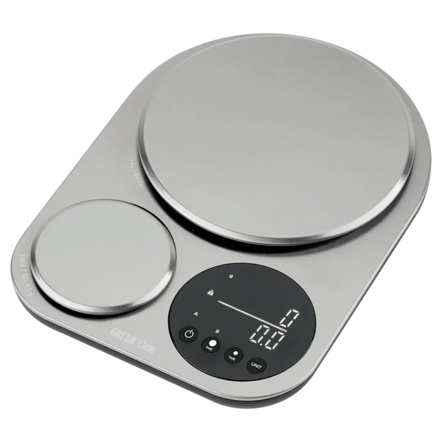 The Green Lion Dual Kitchen Scale is an accurate and multi-purpose solution for weighing needs that meets all your kitchen needs. Constructed from hea