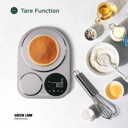 The Green Lion Dual Kitchen Scale is an accurate and multi-purpose solution for weighing needs that meets all your kitchen needs. Constructed from hea