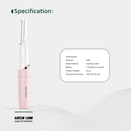 The Green Lion Eyebrow Hair Trimmer is well-made and comfortable, offering a smooth grooming experience. It is made of durable ABS material and stainl