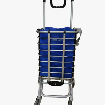 Whether one is going shopping or carrying groceries from home, the Green Lion Foldable Shopping Trolley is a very useful companion. It is built from d