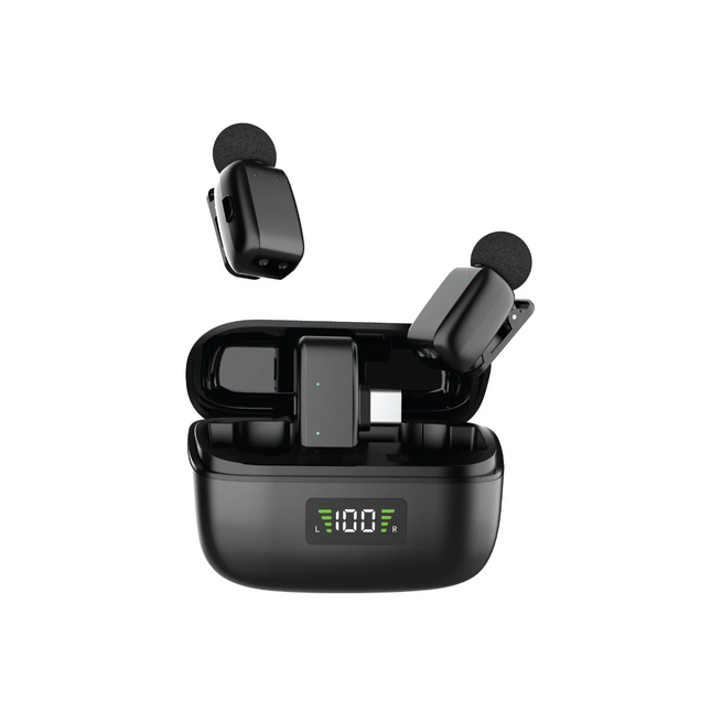 The Green Lion Flex Mic Duo is a state-of-the-art 2-in-1 wireless microphone for smooth audio recording and perfect streaming. A digital silicone micr