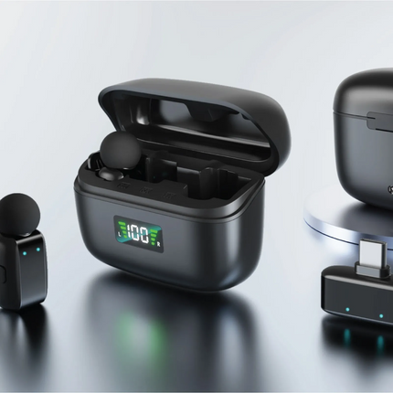 The Green Lion Flex Mic Duo is a state-of-the-art 2-in-1 wireless microphone for smooth audio recording and perfect streaming. A digital silicone micr