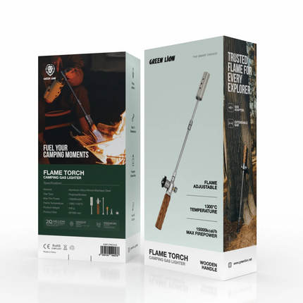The Green Lion Flame Torch Camping Gas Lighter is an excellent utility and can work for many purposes. Built with superior quality materials, includin