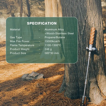 The Green Lion Flame Torch Camping Gas Lighter is an excellent utility and can work for many purposes. Built with superior quality materials, includin