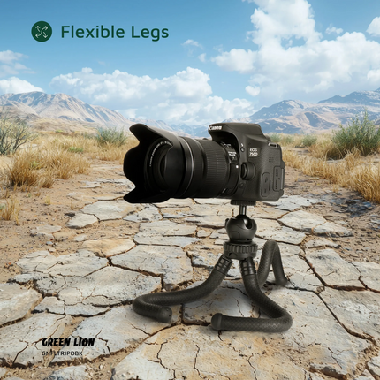 Green Lion Flexible Tripod with Foam Grips is the perfect product to fulfill your photography and videography needs. It is made from a strong combinat