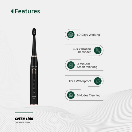 The Green Lion GB-37 Electric Toothbrush is a super-powerful and fantastic convenience for an outstanding degree of cleanliness in your mouth. The dev