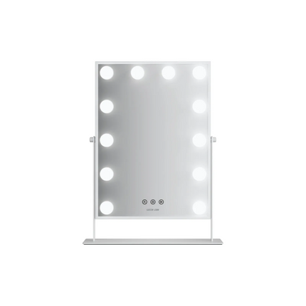 Light up your beauty routine with the Green Lion Glam Shine Makeup Mirror, with 12 adjustable LED lights to guarantee perfect visibility. Equipped wit