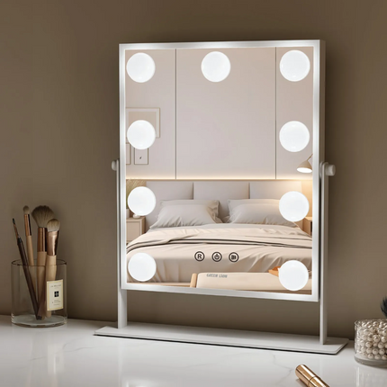 Transform your beauty routine with the Green Lion Glam Shine Makeup Mirror, illuminating makeup application in precision and style. This makeup mirror