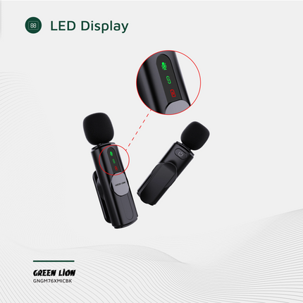 The Green Lion Microphone with 3-Level Noise Cancellation provides clear audio for any type of audio application. The condenser mic and double microph