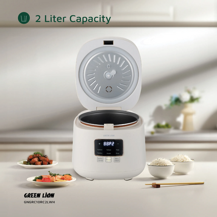 The Green Lion GRC-10 Digital Rice Cooker 2L is versatile and efficient in the kitchen, intending to simplify your cooking. High-quality PP material a