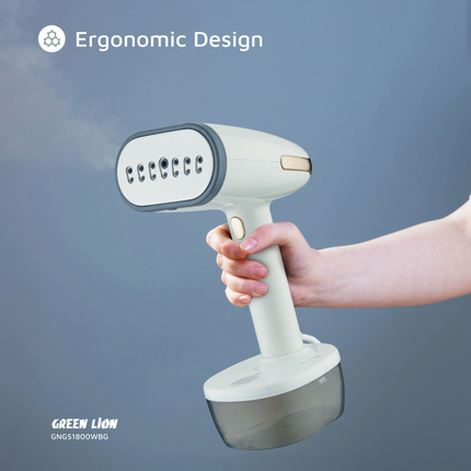 Green Lion Steam 1800W Garment Steamer utilizes strong and effective wrinkle removal with 1800W rated output and a 35-second quick heat-up time. Built