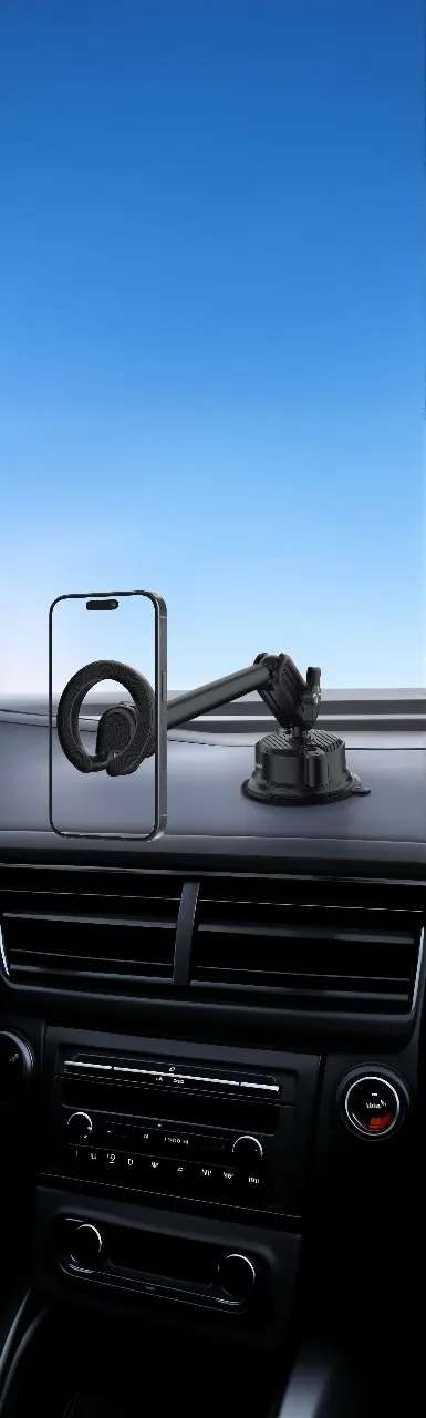 Green Lion GX-35 Suction Phone Holder is strong, durable, and bendable, and hence it is the best phone accessory. Constructed of zinc alloy and ABS, t