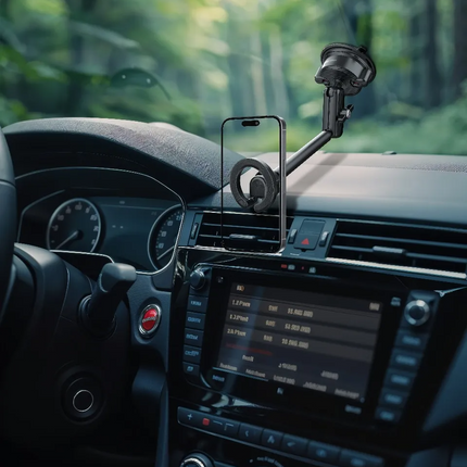 Green Lion GX-35 Suction Phone Holder is strong, durable, and bendable, and hence it is the best phone accessory. Constructed of zinc alloy and ABS, t