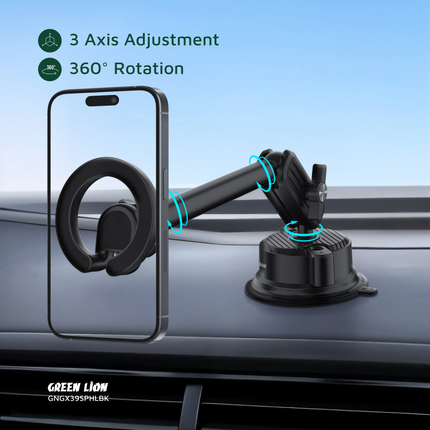 Green Lion GX-35 Suction Phone Holder is strong, durable, and bendable, and hence it is the best phone accessory. Constructed of zinc alloy and ABS, t