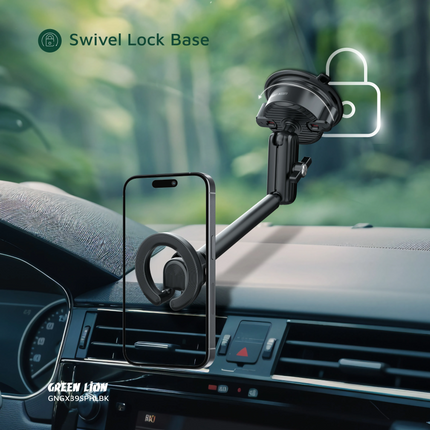 Green Lion GX-35 Suction Phone Holder is strong, durable, and bendable, and hence it is the best phone accessory. Constructed of zinc alloy and ABS, t