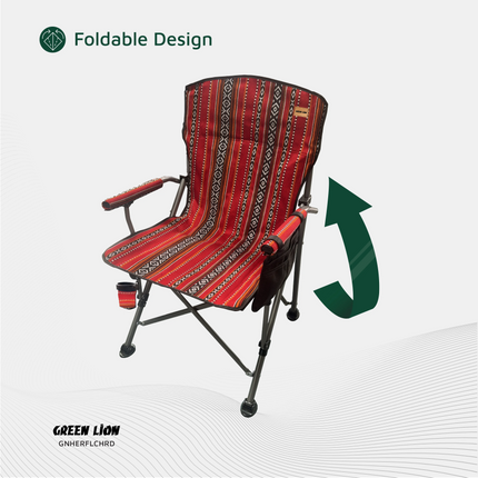All your needs are considered when designing the Green Lion Heritage Foldable Chair, a blend of durability, comfort, and convenience. This chair is ma
