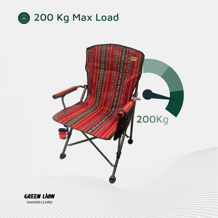 All your needs are considered when designing the Green Lion Heritage Foldable Chair, a blend of durability, comfort, and convenience. This chair is ma