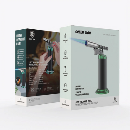 Introducing the Green Lion Jet Flame Pro, a high-performance lighter made to last and everything convenient. It is made from the best zinc, copper, an