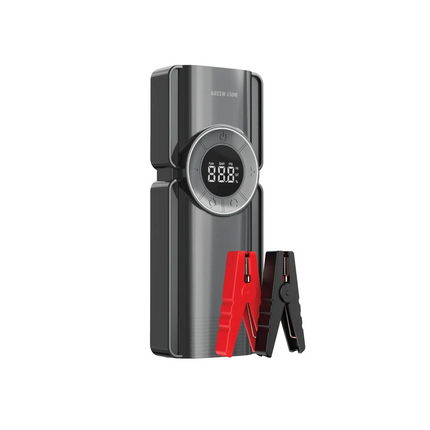 The Green Lion Portable Jump Starter is your ultimate roadside companion. Combining a powerful 800A peak current for 12V car jump starts with a conven