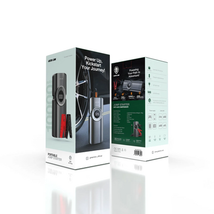 The Green Lion Portable Jump Starter is your ultimate roadside companion. Combining a powerful 800A peak current for 12V car jump starts with a conven