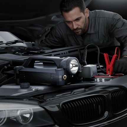 The Green Lion JX66 Jump Starter is a robust and strong tool that will keep you prepared for any eventuality. With its high-capacity 24000mAh battery,