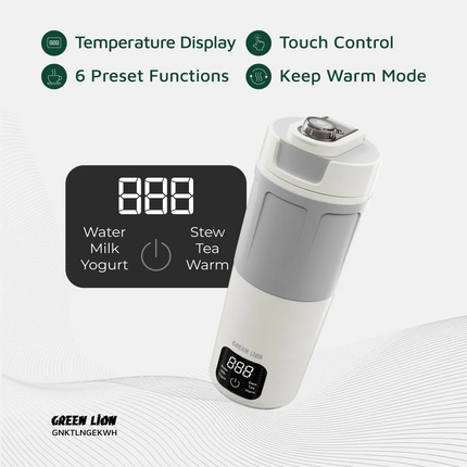 Green Lion Kettle &amp; Go Electric Kettle comes as an incredible option for the progressive kind, with water boiling capacity only at 600 mL. Made of