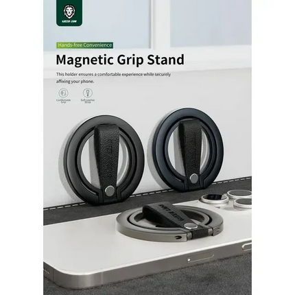 The Green Lion Magnetic Grip Stand is made for those who
want their grip on the phone to be better. This grip stand is magnetic and gets
easily instal