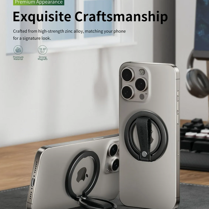 The Green Lion Magnetic Grip Stand is made for those who
want their grip on the phone to be better. This grip stand is magnetic and gets
easily instal